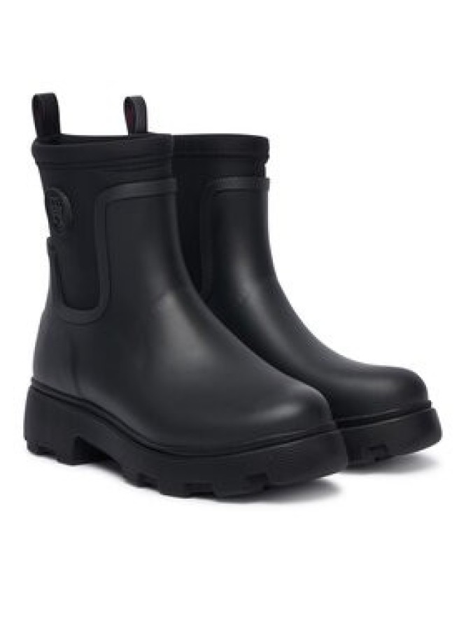 Tommy Hilfiger Kalosze Th Stamp Warm Ankle Rain Boot FW0FW09544 Czarny