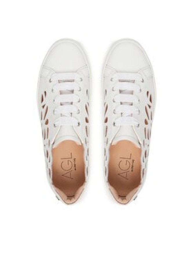 AGL Sneakersy Mandi D925249PGKV187C944 Biały