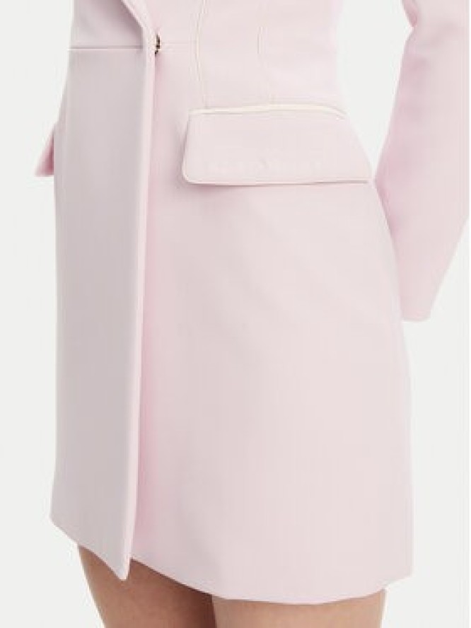 Elisabetta Franchi Sukienka koktajlowa AB-734-51E2-V600 Różowy Regular Fit