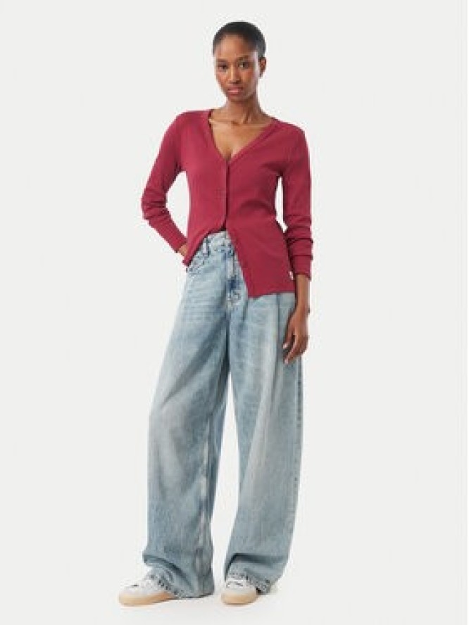 Calvin Klein Jeans Bluzka LV047G207G Bordowy Regular Fit