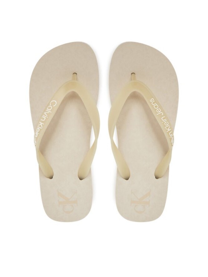 Calvin Klein Jeans Japonki Beach Sandal Flatform Tpu YW0YW01830 Écru