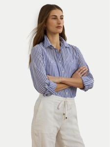 LAUREN RALPH LAUREN Koszula 200970150001 Niebieski Relaxed Fit