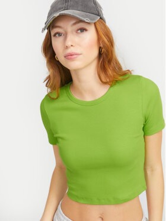 JJXX T-Shirt Florie 12217164 Zielony Slim Fit