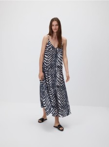 Sukienka midi z modalem - wielobarwny