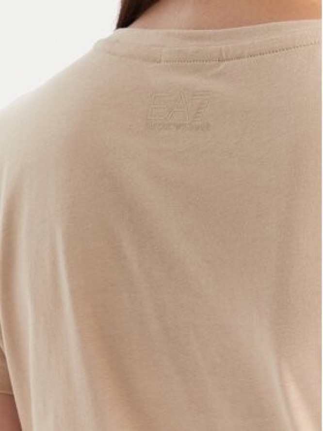 EA7 Emporio Armani T-Shirt 7W000521 AF12503 U1046 Beżowy Regular Fit