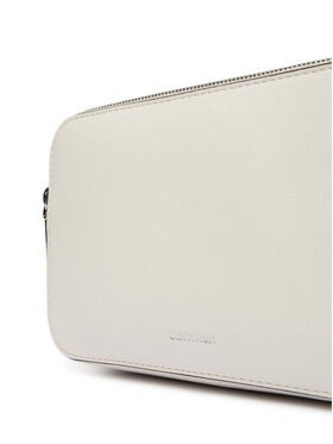 Calvin Klein Torebka Foil Logo Elongated Camera Bag LV04F3276G Biały