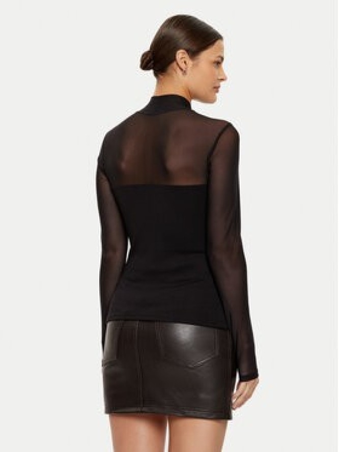 Morgan Bluzka 242-TIMARA Czarny Slim Fit