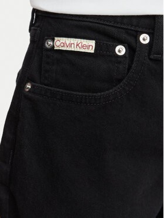 Calvin Klein Jeans Jeansy New Mom Jean LV047D843G Czarny Mom Fit
