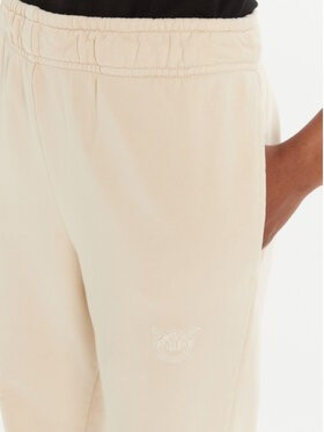 PINKO Spodnie dresowe Pazzo 105508 A2RB Beżowy Regular Fit
