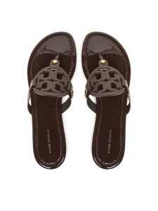 Tory Burch Japonki 11743 Brązowy