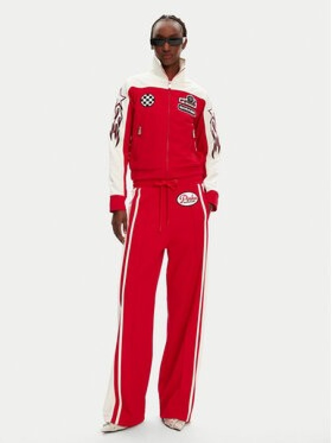 PINKO Spodnie dresowe Jacob 105272 A2MD Czerwony Relaxed Fit