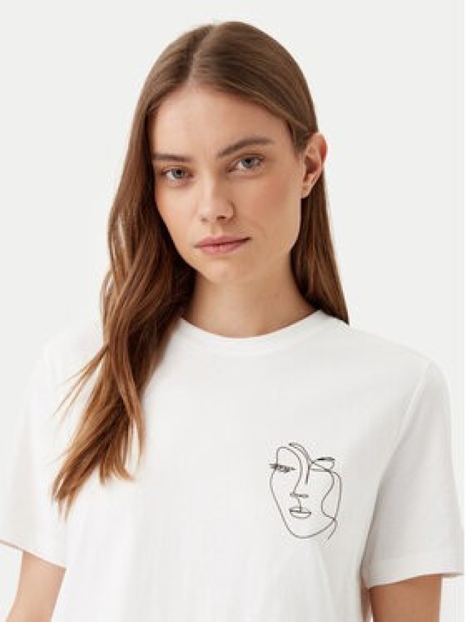 Vila T-Shirt Sybilla 14103247 Biały Regular Fit