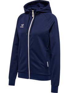 Damska bawełniana bluza z kapturem zapinana na zamek Hummel Move Grid