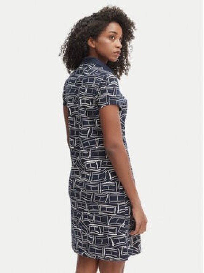 Tommy Hilfiger Sukienka codzienna 1985 Pique WW0WW49719 Granatowy Regular Fit