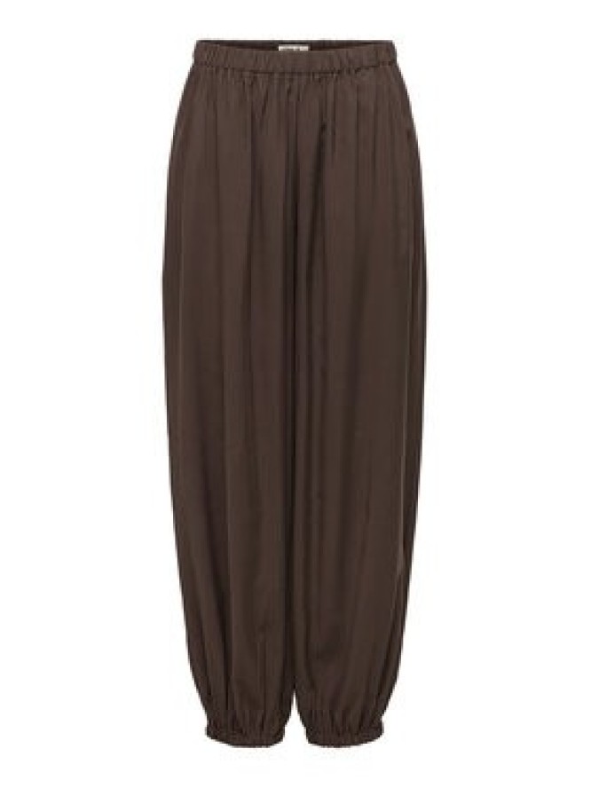 ONLY Spodnie materiałowe Scarly 15380514 Brązowy Relaxed Fit
