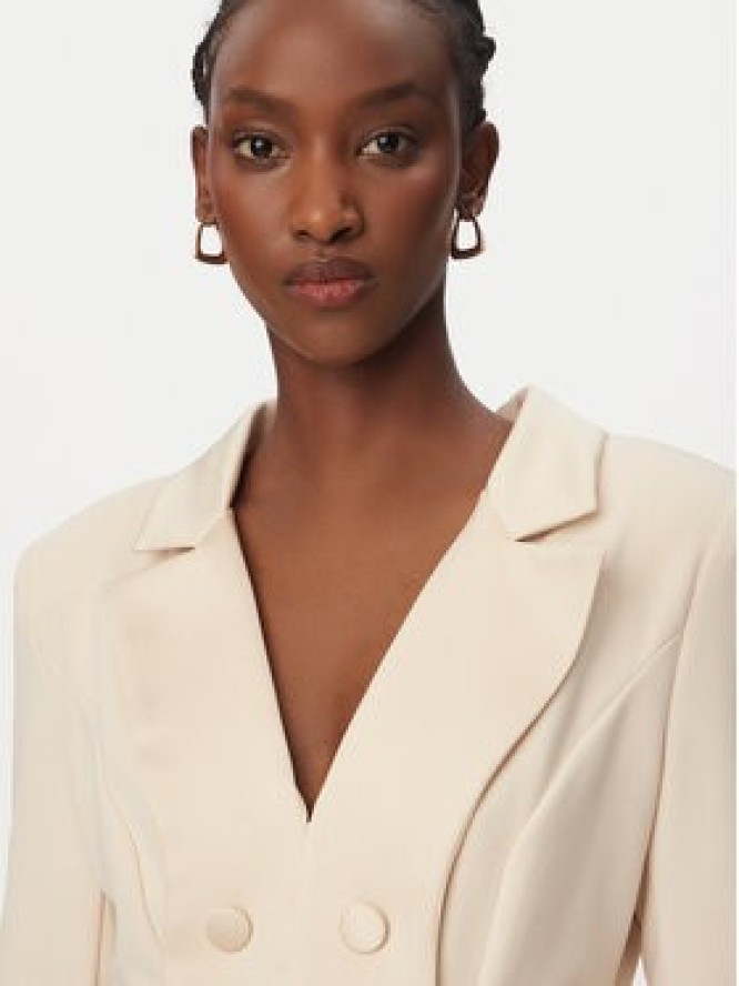 Rinascimento Sukienka koktajlowa CFC0128109003 Beżowy Regular Fit