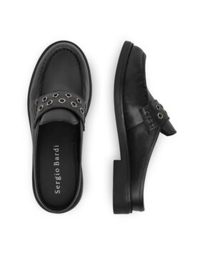 Sergio Bardi Klapki WI16-F1100-01SB Czarny