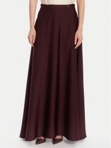 Rinascimento Spódnica trapezowa CFC0125080003 Bordowy Regular Fit