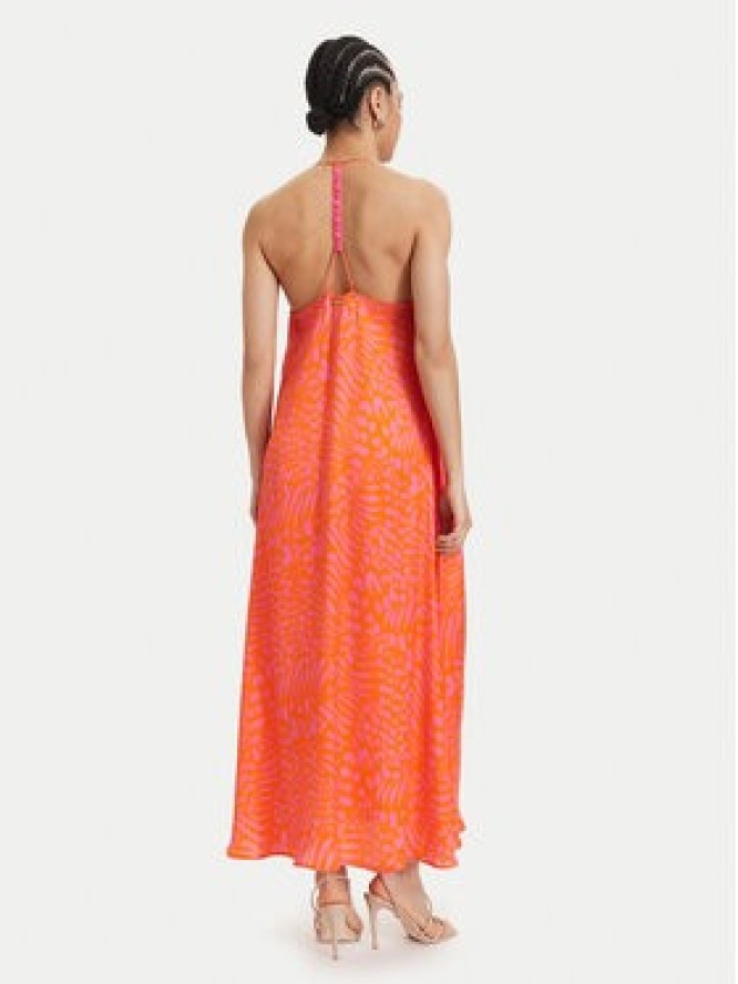 LOLA CASADEMUNT Sukienka letnia LS2616030 Pomarańczowy Regular Fit