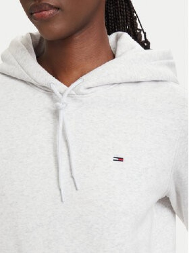 Tommy Jeans Bluza Flag DW0DW19958 Szary jasny Regular Fit
