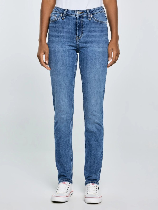Jeansy damskie z wysokim stanem niebieskie Katrina High Waist 311