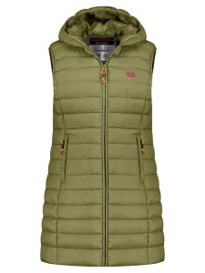 Geographical Norway Kamizelka pikowana "Vatikolor" w kolorze zielonym rozmiar: XXL