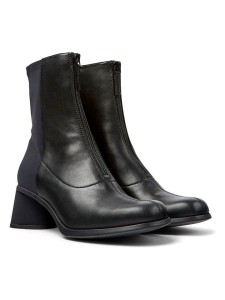 Camper Skórzane botki w kolorze oliwkowo-czarnym rozmiar: 37