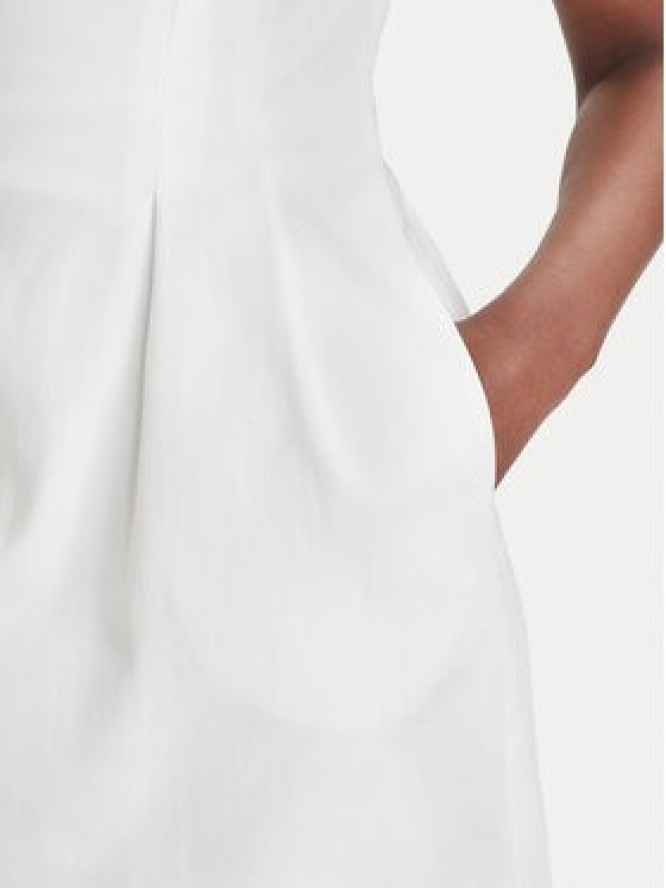 Elisabetta Franchi Sukienka koktajlowa AB-856-61E2-V490 Biały Regular Fit