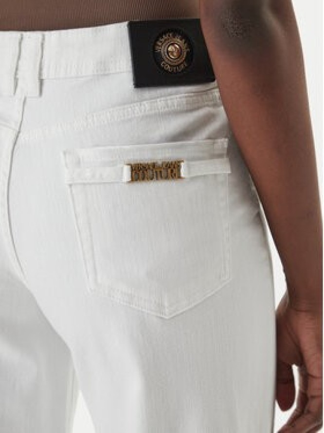 Versace Jeans Couture Jeansy 80HAB561 CEWCA Biały Wide Leg