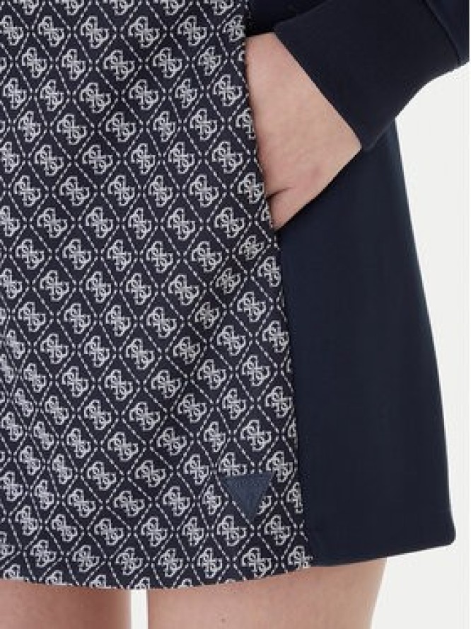 Guess Spódnica mini V6RD04 K2042 Granatowy Regular Fit