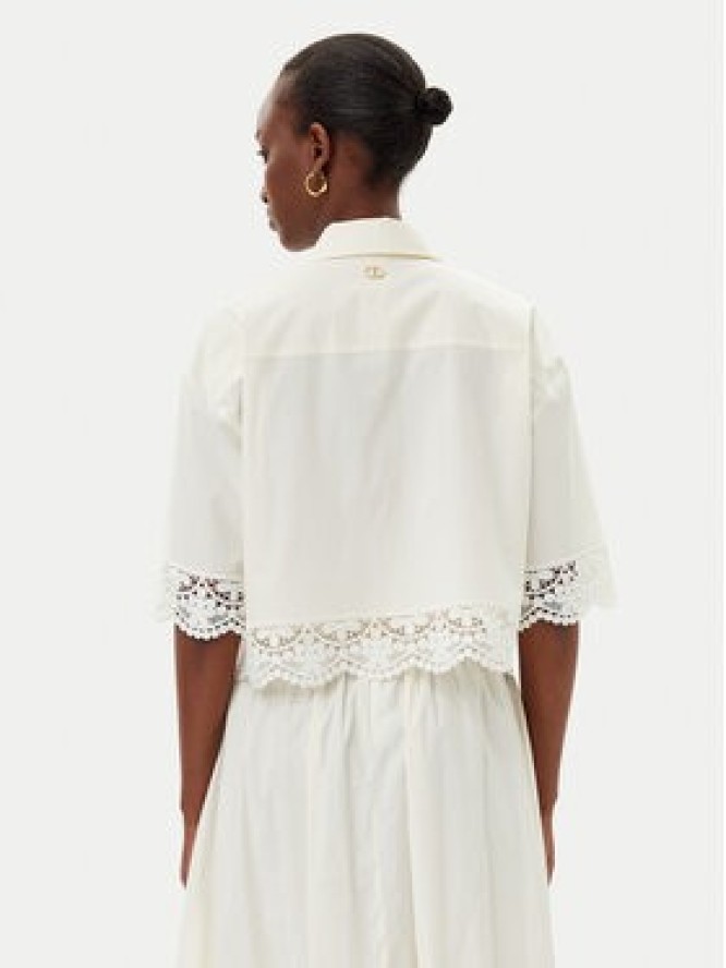 TWINSET Koszula 251TT2093 Écru Loose Fit