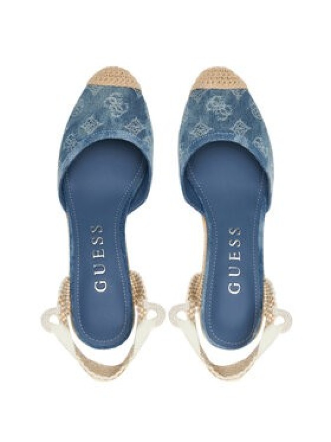 Guess Espadryle FLJCYR DEN04 Niebieski