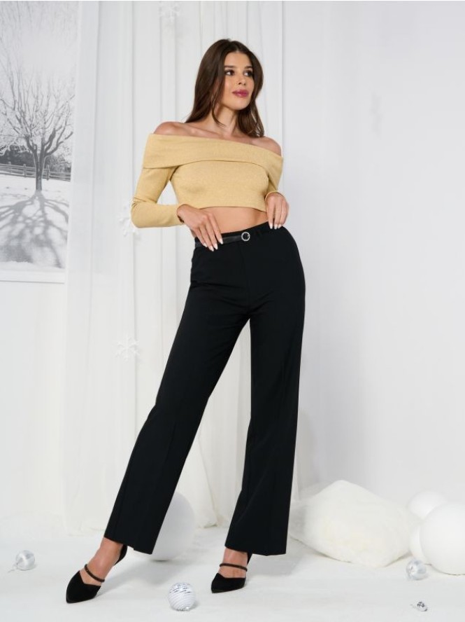 Bluzka z długimi rękawami - złoty