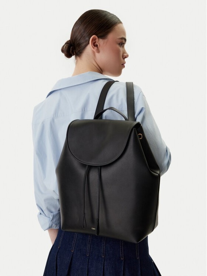 Calvin Klein Plecak Foil Logo Large Flap Backpack LV04F3505G Czarny