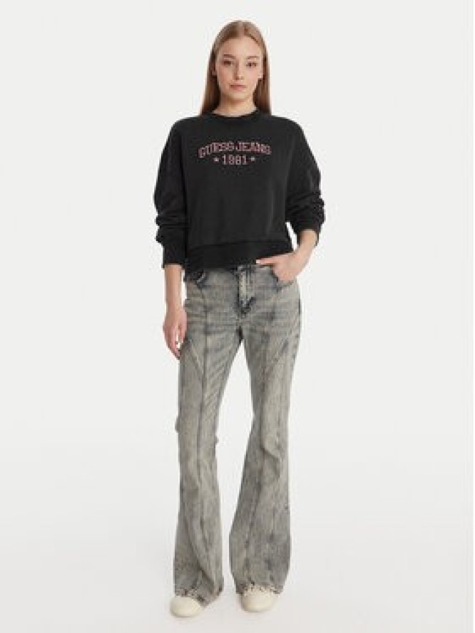Guess Jeans Bluza W6RQ04 KCPR1 Czarny Regular Fit