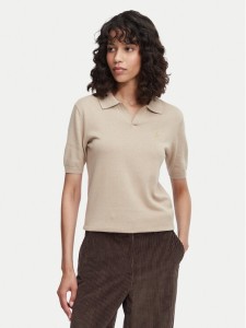 Beverly Hills Polo Club Polo P-SS26W-M550273 Beżowy Regular Fit