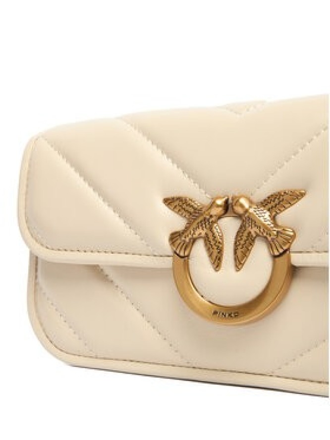 PINKO Torebka Love Box Baguette Al 25-26 PLTT 105083 A2W2 Écru