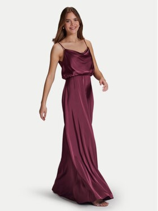 Hey Kyla Sukienka wieczorowa 5AI074HK Bordowy Regular Fit