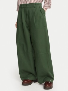 Weekend Max Mara Spodnie materiałowe Bacca 2625136111 Khaki Relaxed Fit