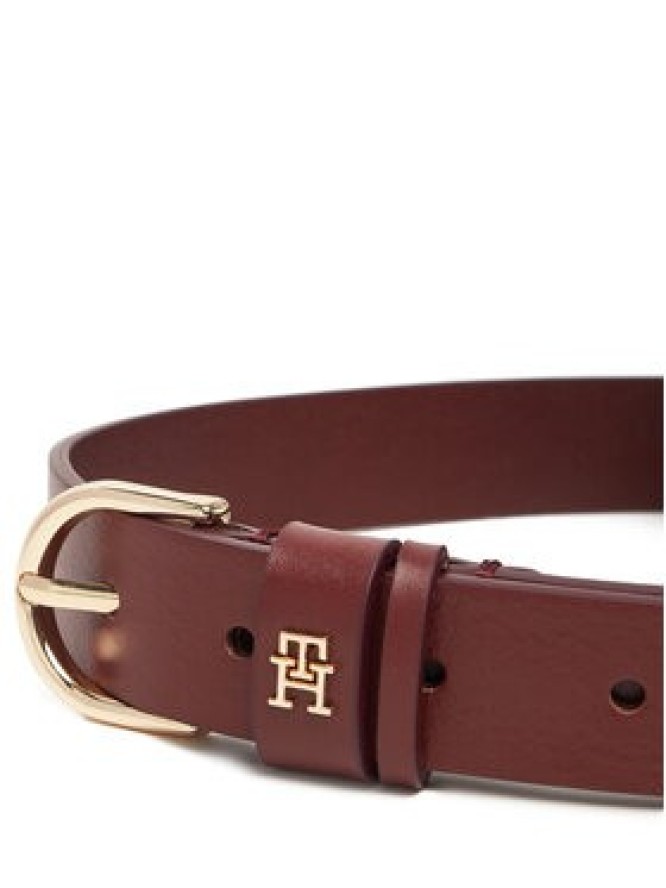 Tommy Hilfiger Pasek Damski Essential Effortless 2.5 Go AW0AW16836 Bordowy