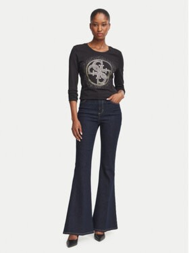 Guess Bluzka W6BI58 K7388 Czarny Slim Fit