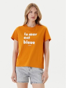 Mustang T-Shirt Floris 1016157 Pomarańczowy Relaxed Fit
