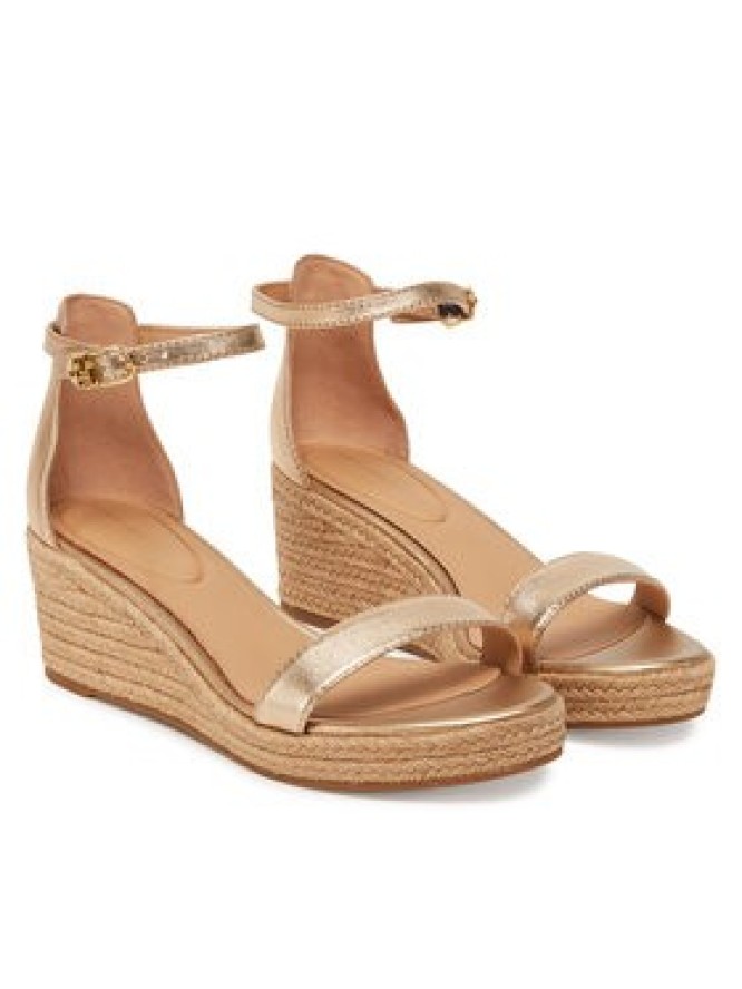 Tommy Hilfiger Espadryle Th Metallic Mid Wedge Espadrille FW0FW08663 Złoty