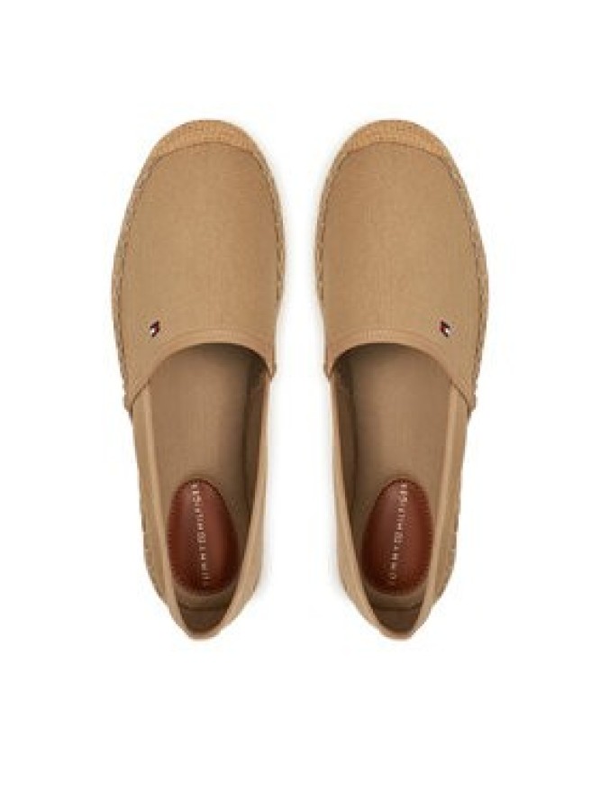 Tommy Hilfiger Espadryle Flag Canvas Espadrille FW0FW08541 Brązowy