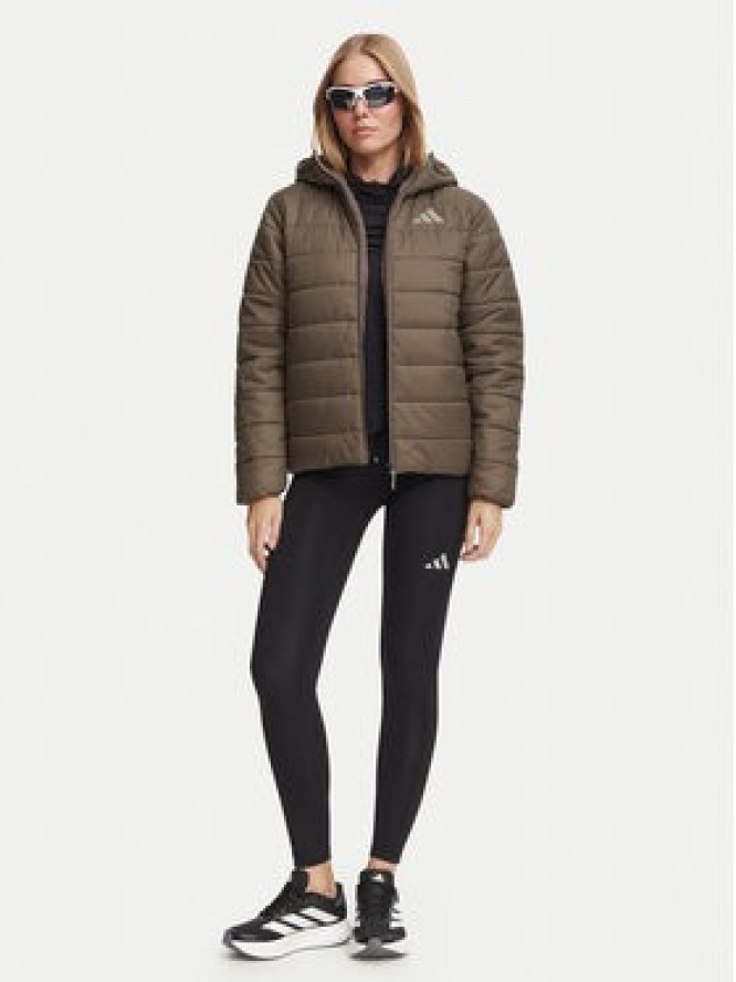 adidas Kurtka outdoor Terrex Multi Essentials Climawarm Insulated Hooded Jacket KX4232 Brązowy Regular Fit