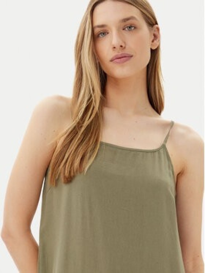 Pieces Sukienka letnia Pia 17151884 Zielony Loose Fit