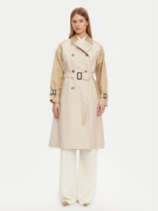 Weekend Max Mara Trencz Canasta 2515021011 Beżowy Regular Fit