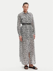 MICHAEL Michael Kors Sukienka koszulowa MS582UXH7F Czarny Relaxed Fit