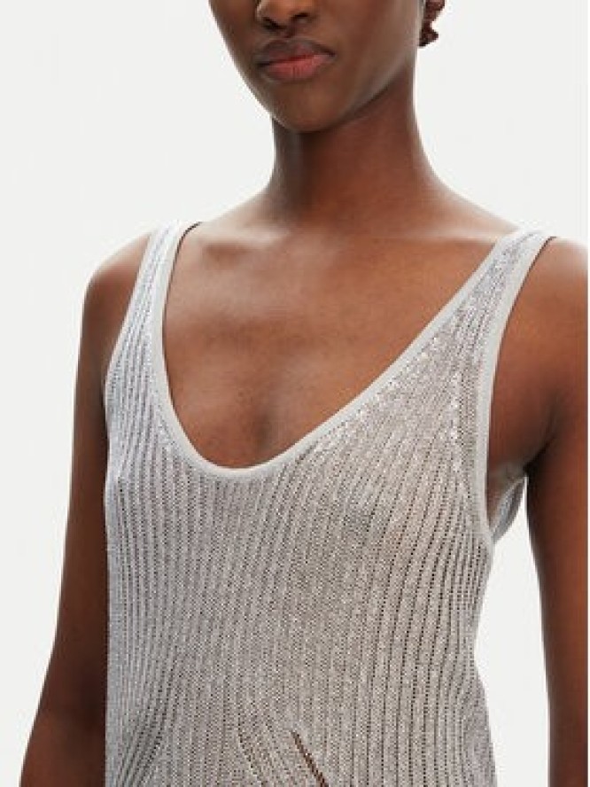 PINKO Sweter Noha 105148 A2LO Szary Regular Fit