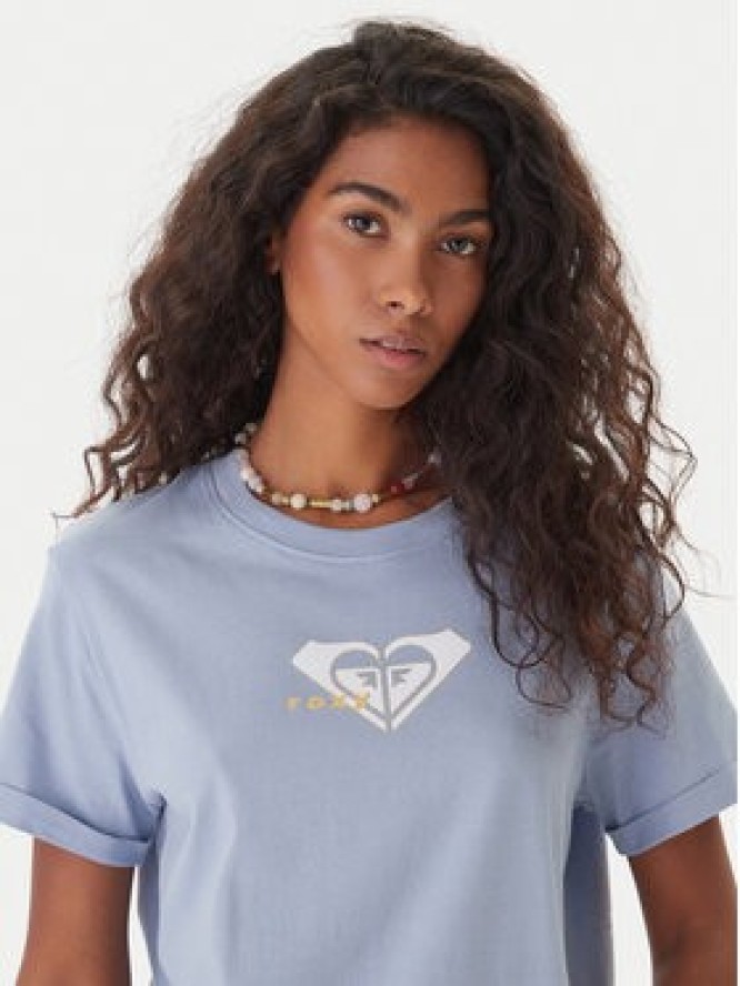 Roxy T-Shirt Oceanregular ERJZT06078 Niebieski Regular Fit